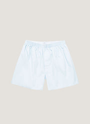 Men's Long Cut Classic Boxer Short in Plain Blue