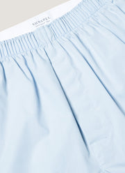 Men's Long Cut Classic Boxer Short in Plain Blue