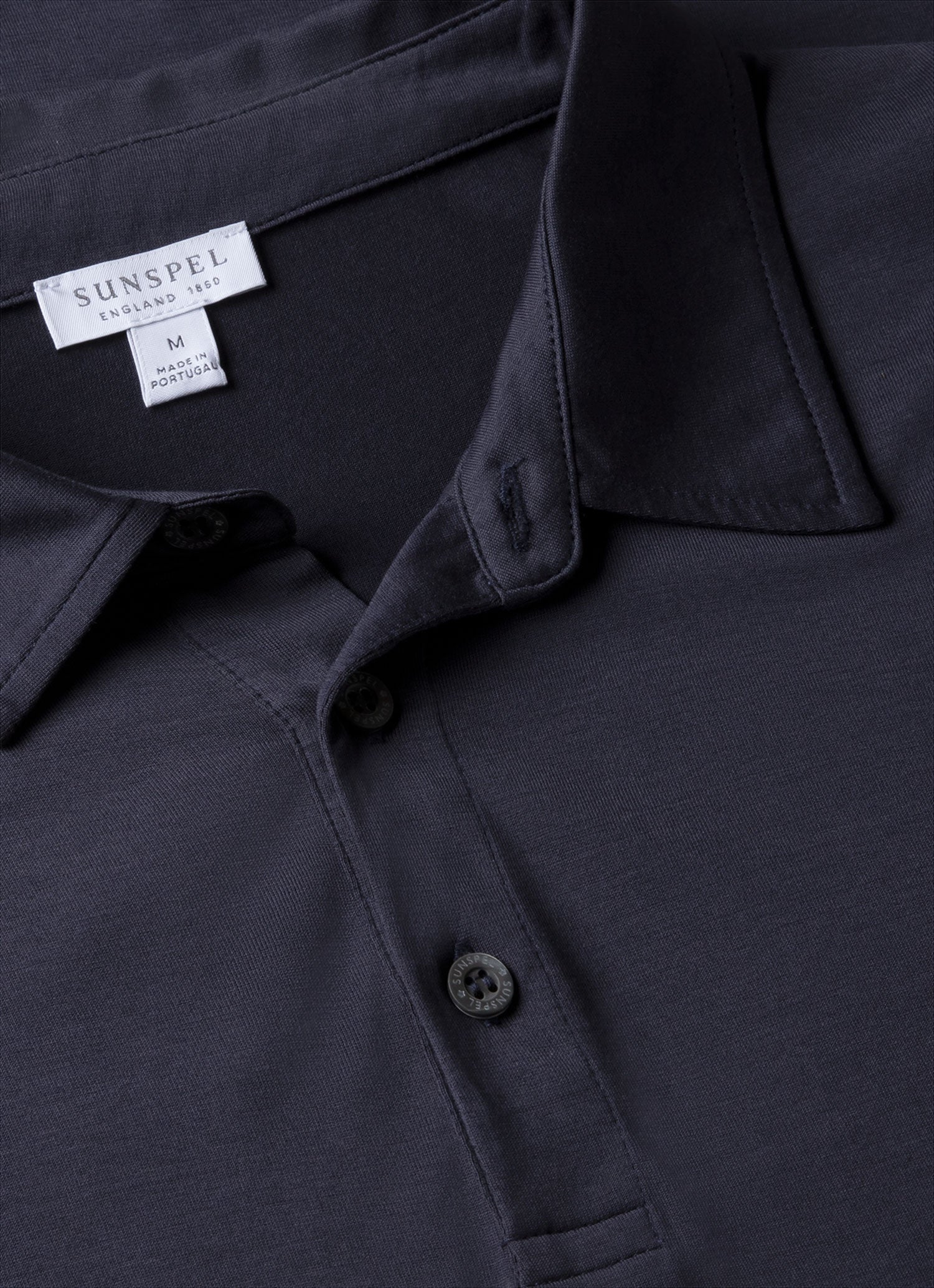 Men's Jersey Classic Polo Shirt in Navy