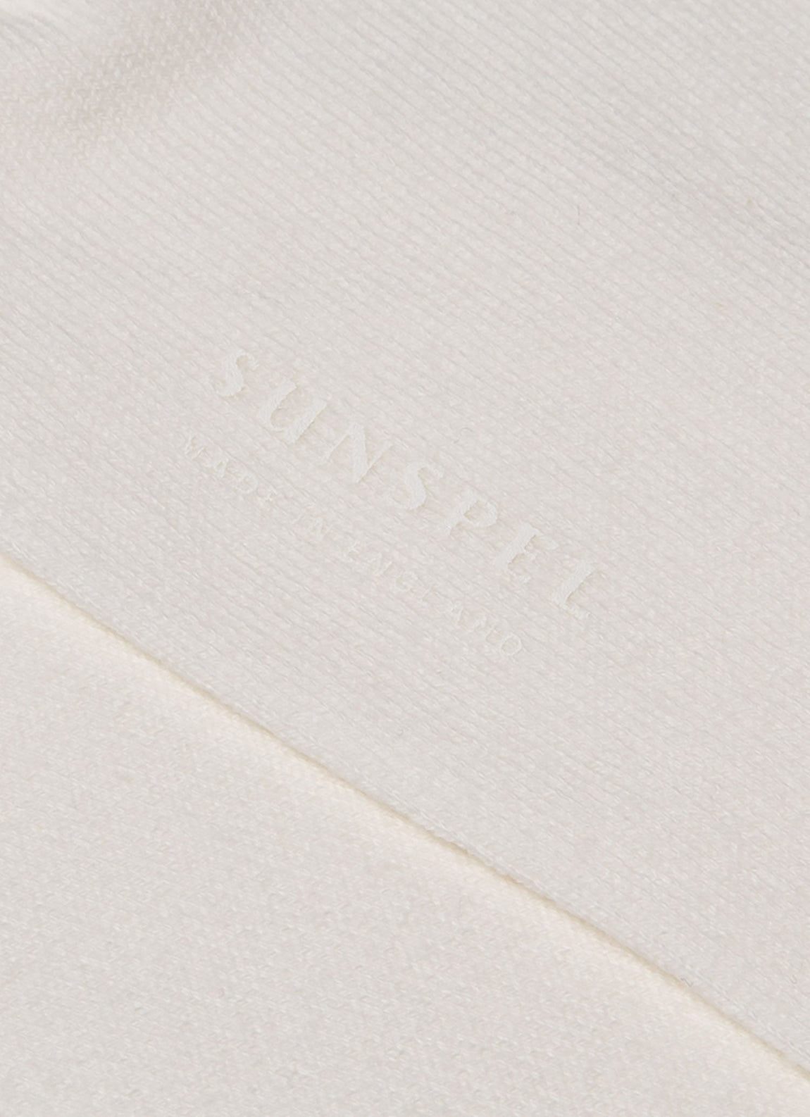 Men's Long Staple Cotton Socks in Archive White