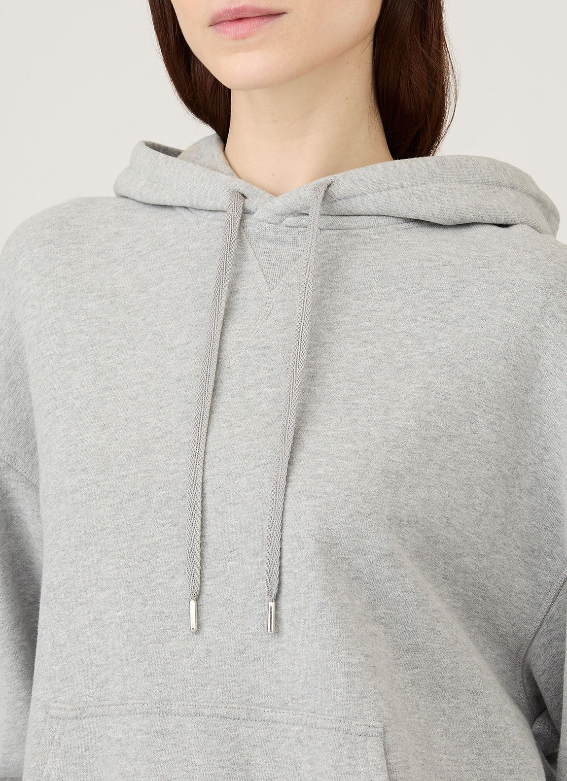 Women's Loopback Hoodie in Grey Melange