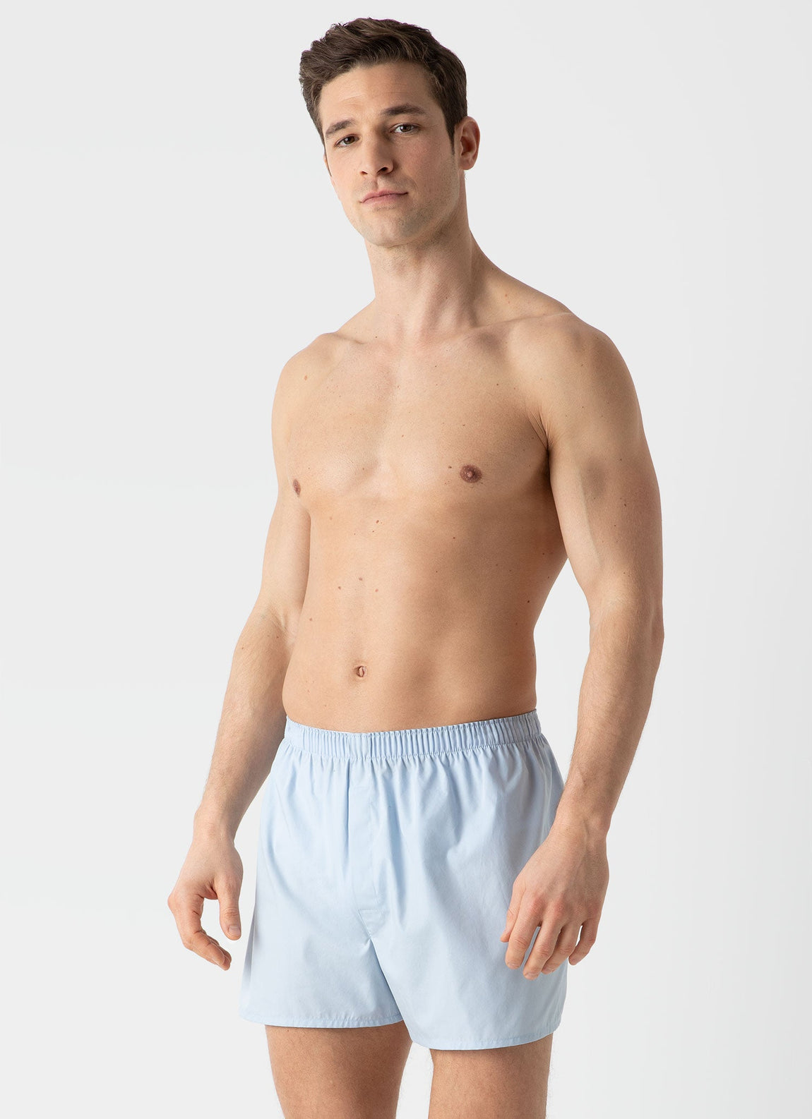 Men's Classic Boxer Short in Plain Blue