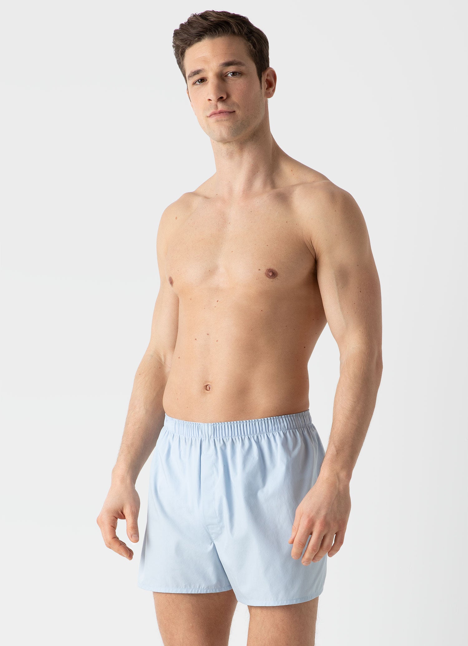 Men's Classic Boxer Short in Plain Blue