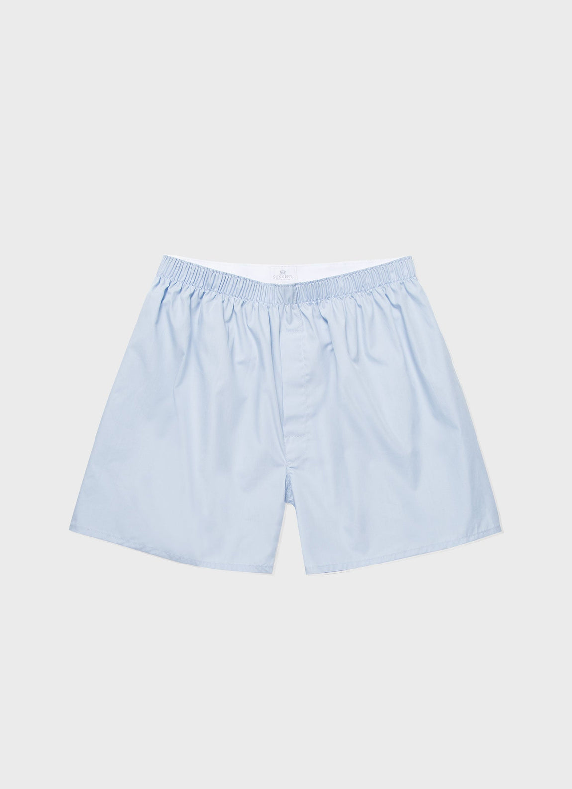 Men's Long Cut Classic Boxer Short in Plain Blue