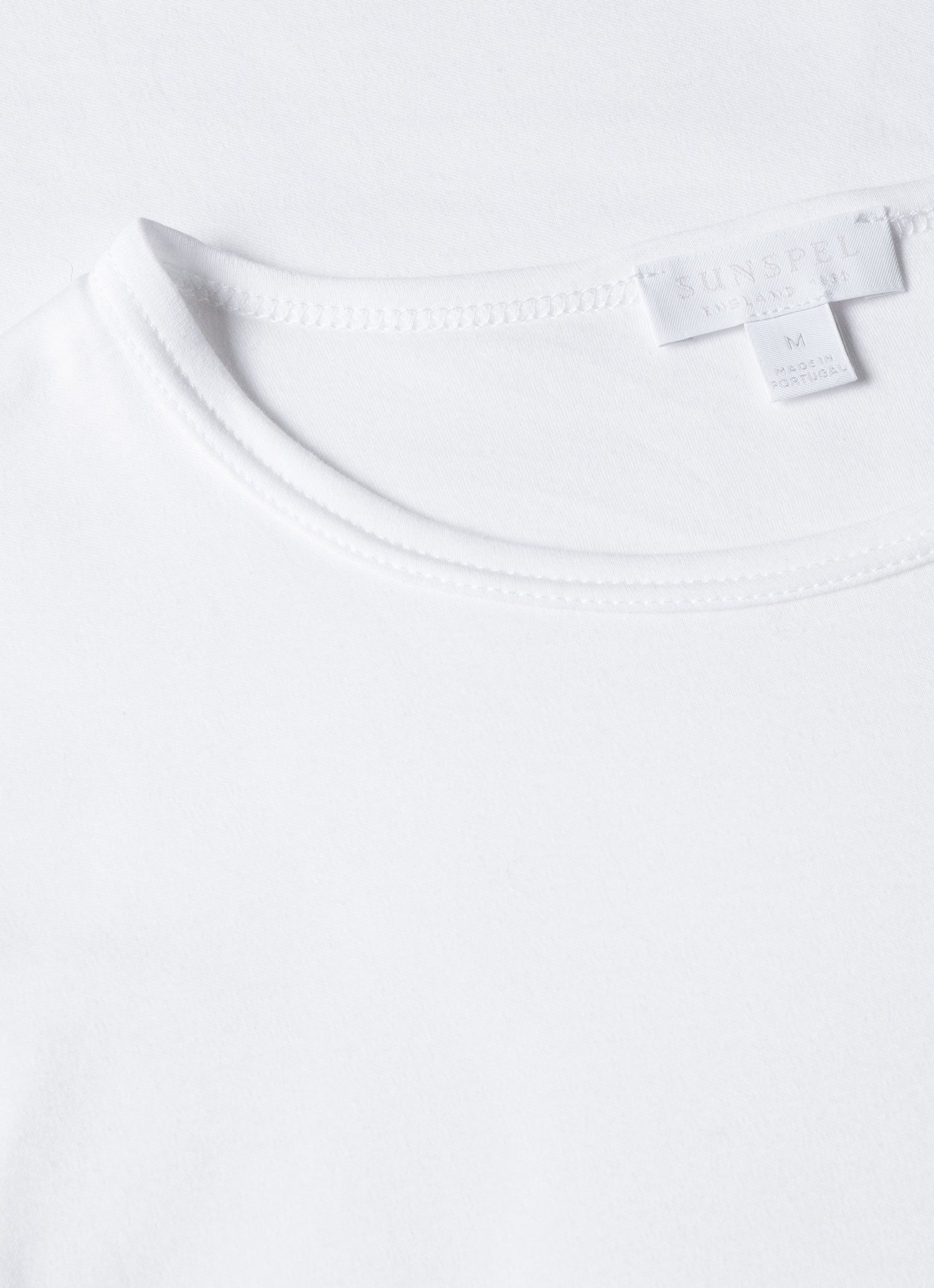Men's Sea Island Cotton Underwear T-shirt in White