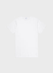 Men's Cellular Cotton Underwear T-shirt in White