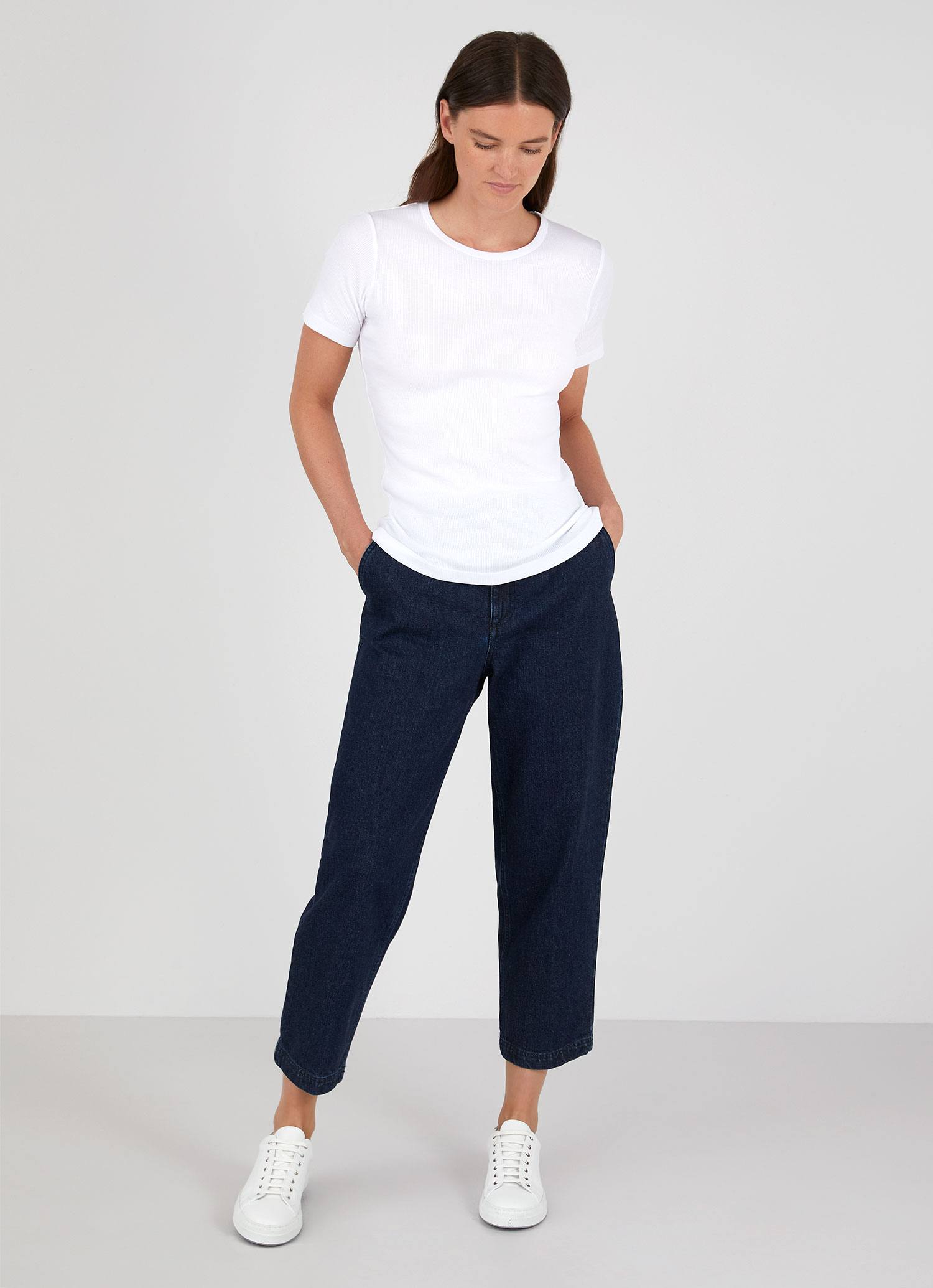 Rib T-shirt - White