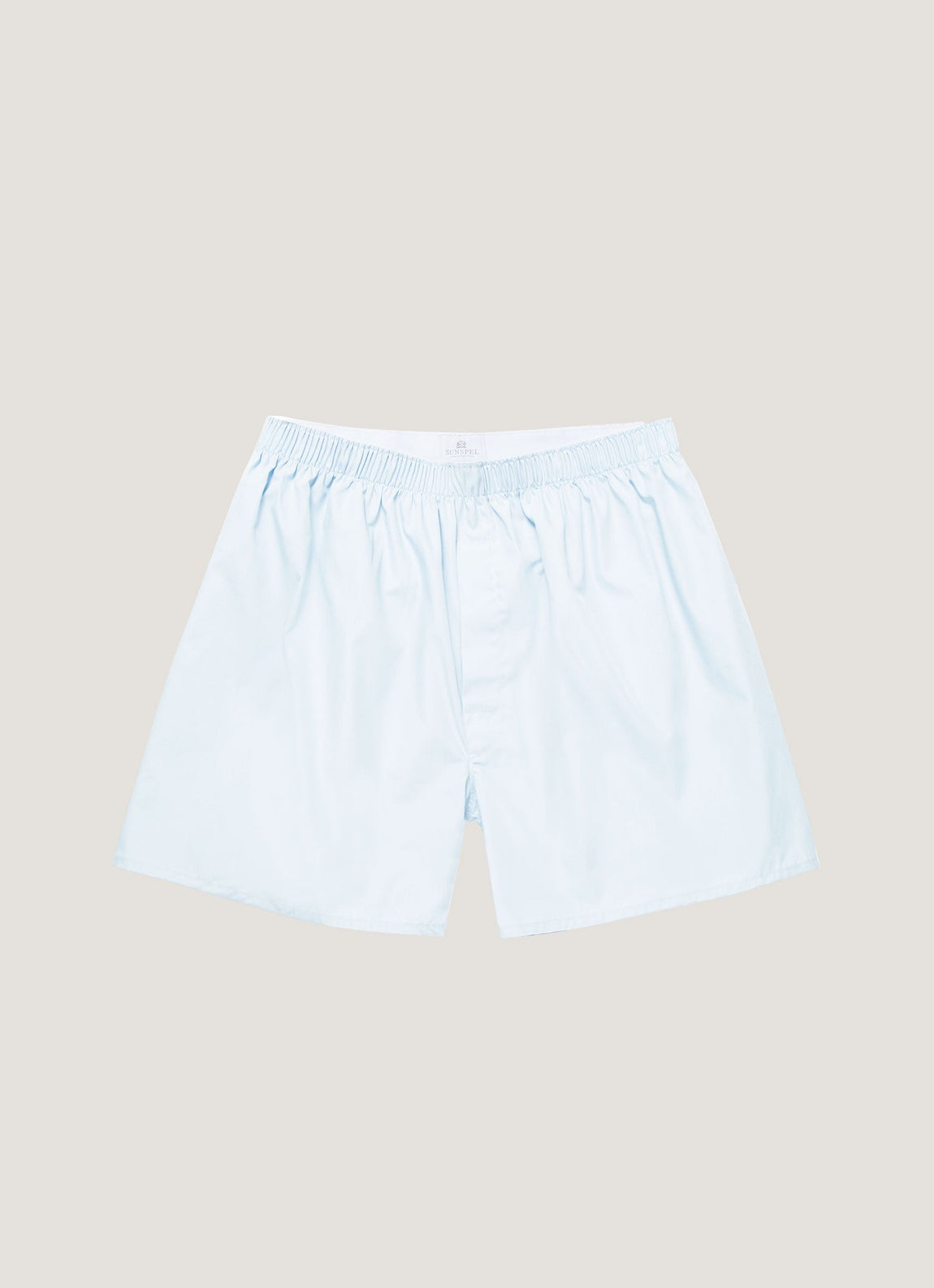 Men's Long Cut Classic Boxer Short in Plain Blue