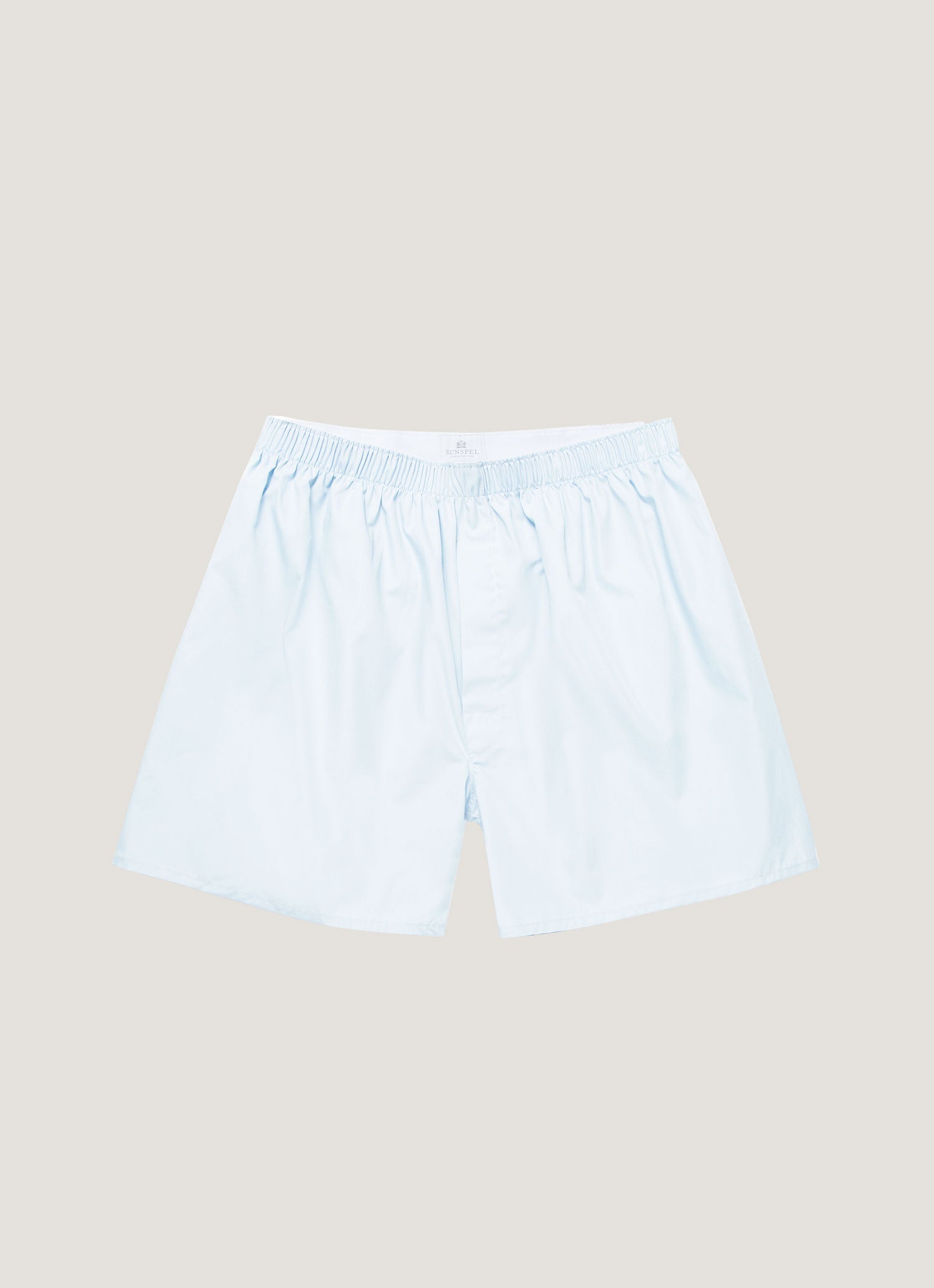 Men's Long Cut Classic Boxer Short in Plain Blue