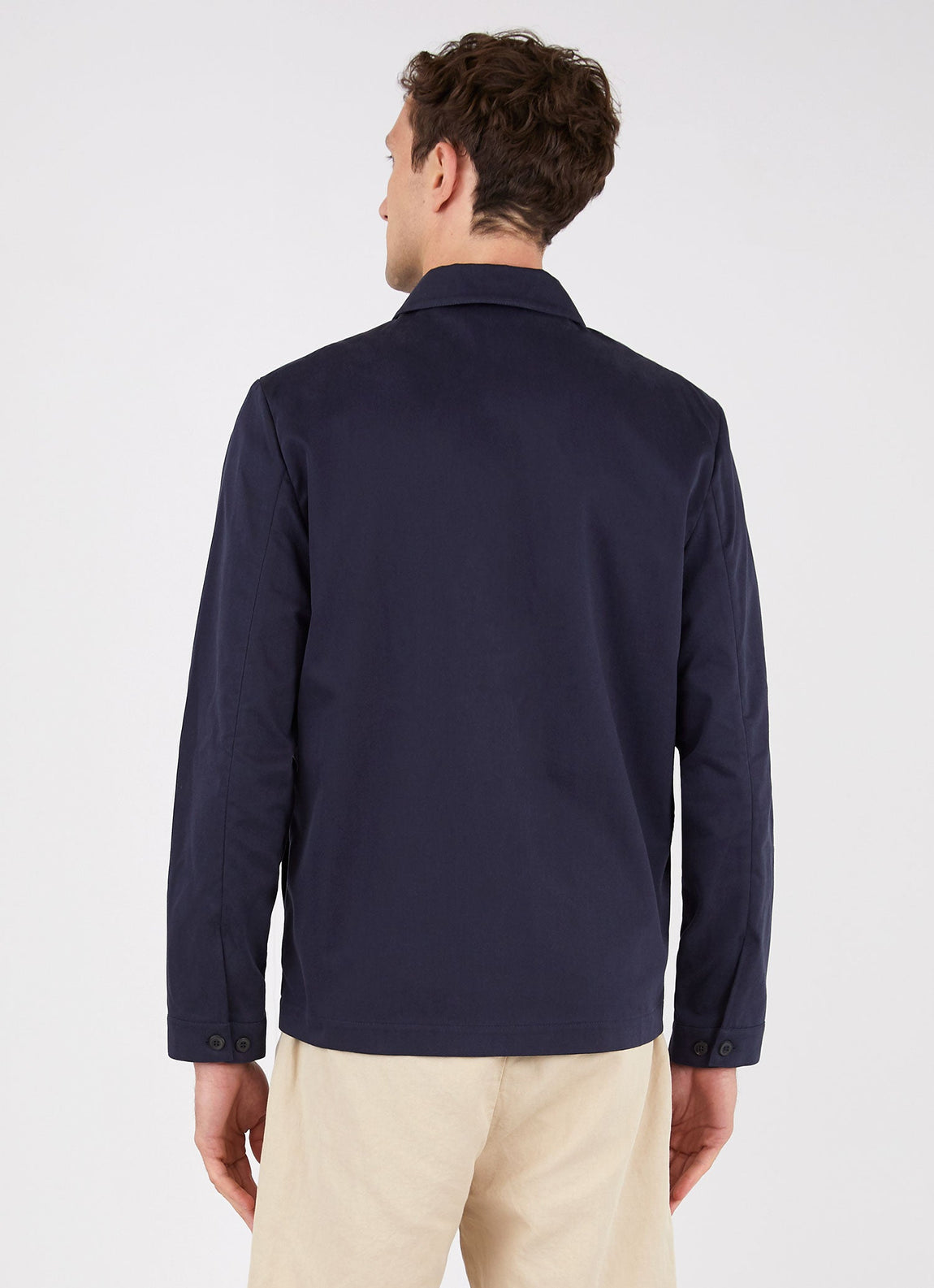 Cotton Harrington Jacket - Navy