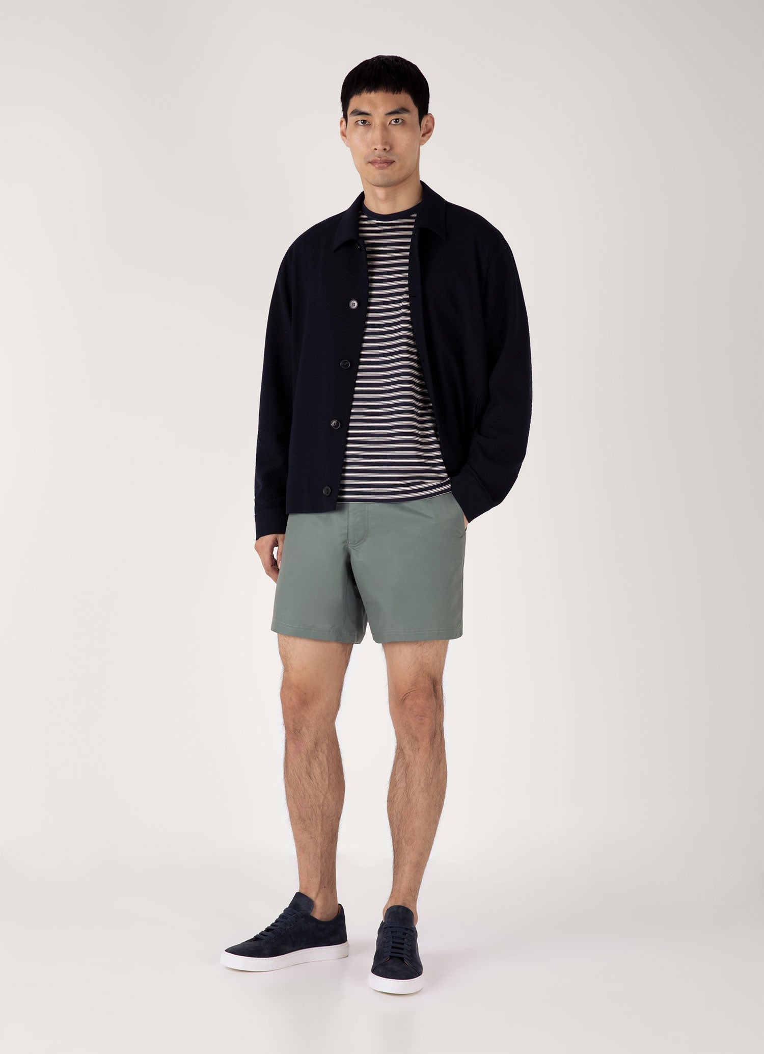 Men's Classic T-shirt in Navy/Undyed