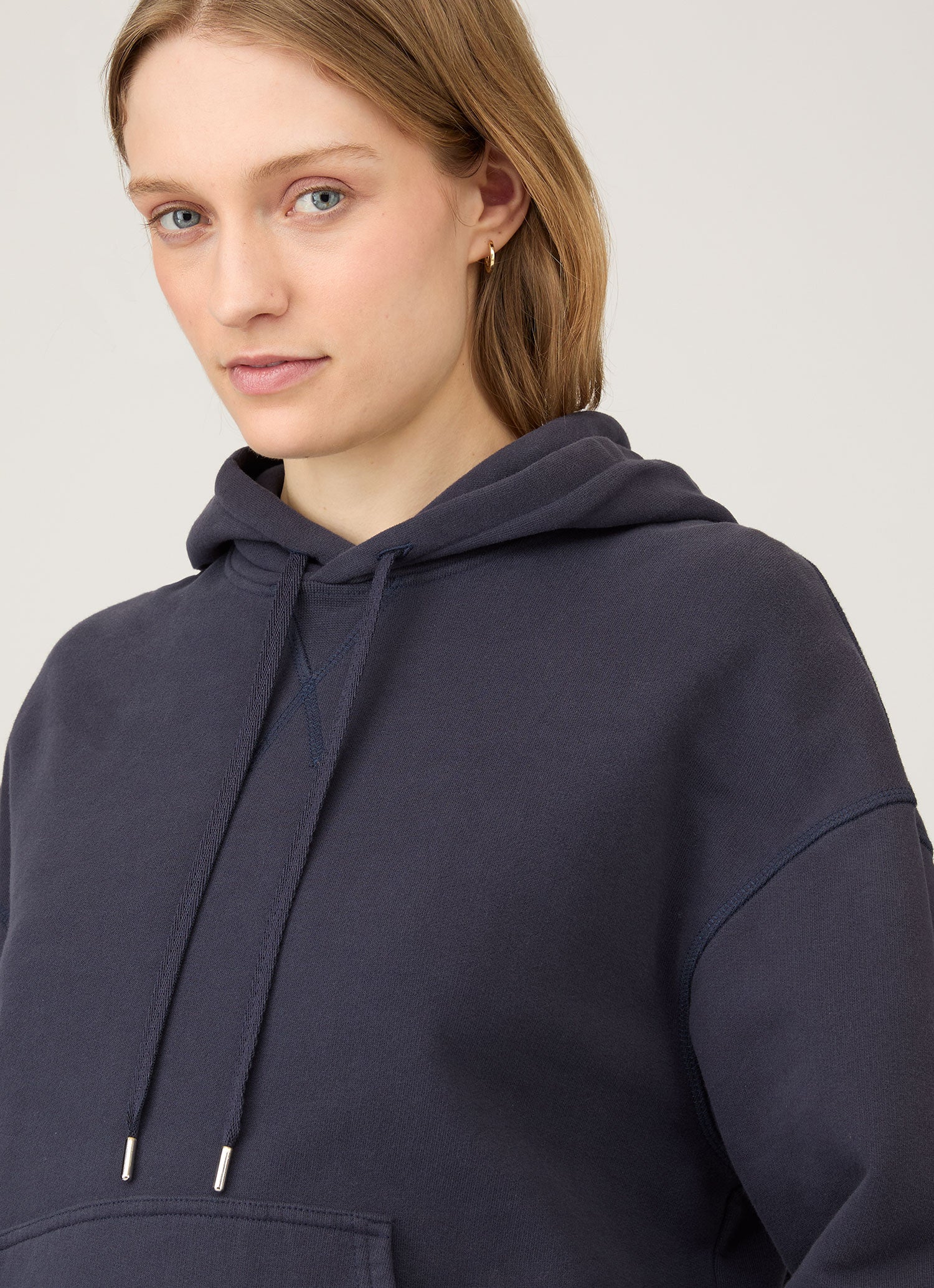 Women's Loopback Hoodie in Navy
