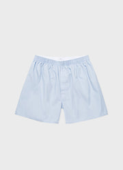 Men's Long Cut Classic Boxer Short in Plain Blue