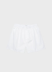 Men's Long Cut Classic Boxer Short in White