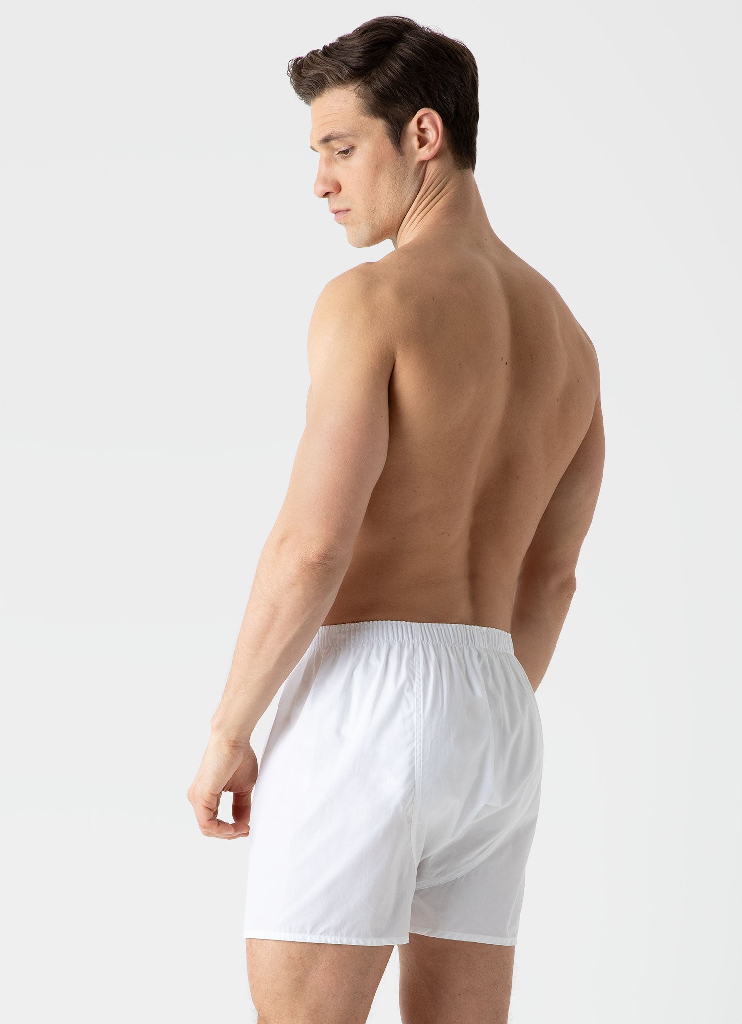 Men's Long Cut Classic Boxer Short in White