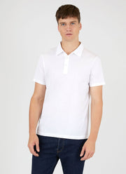 Men's Jersey Classic Polo Shirt in White