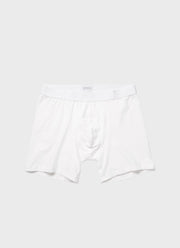 Men's Stretch Cotton Boxer Briefs in White