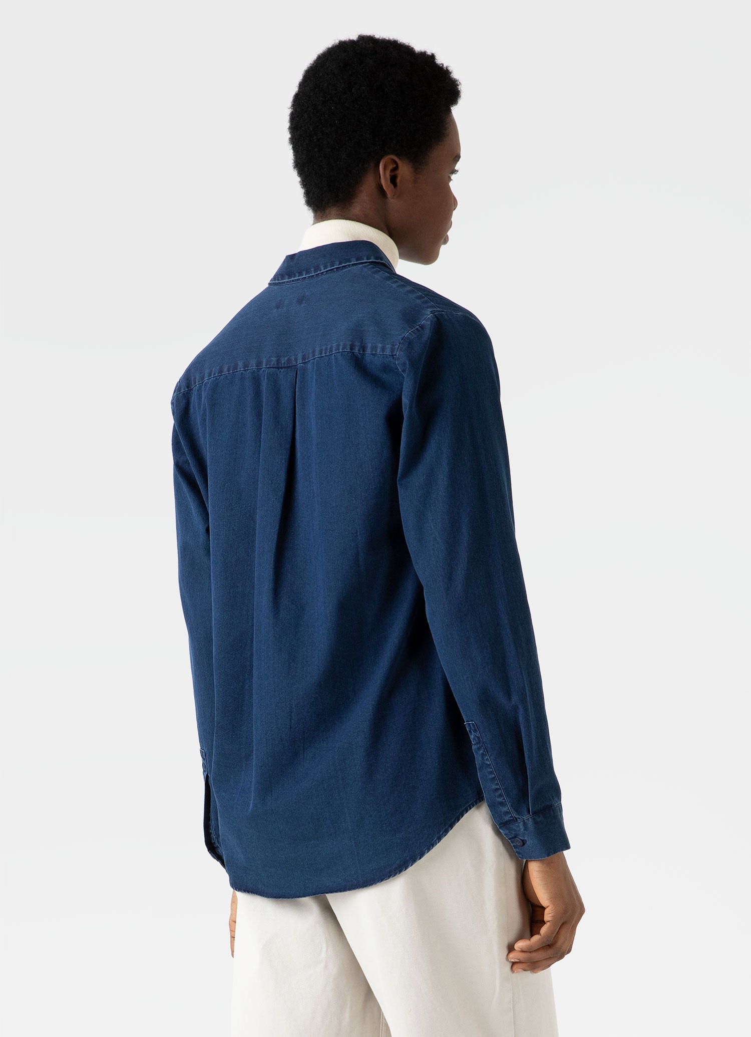 Women's Denim Shirt in Indigo